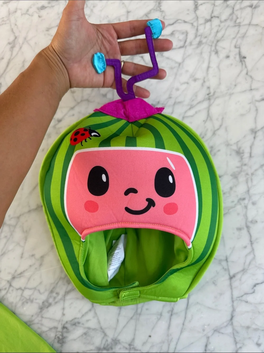 Kids Cocomelon Sz 3/4T Costume with Character Hood